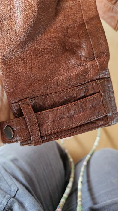 Уникално кожено яке Massimi Dutti. Като Ново.