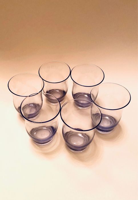 стаканчики сиреневое стекло