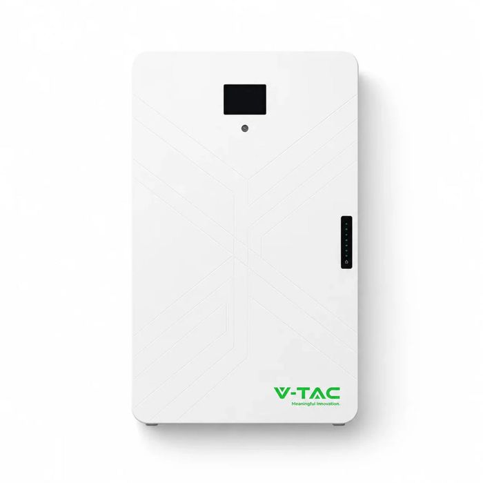 Acumulator V-TAC 14.33kWh Alb SLIM IP20 >8000 Cicluri Garantie 10 Ani