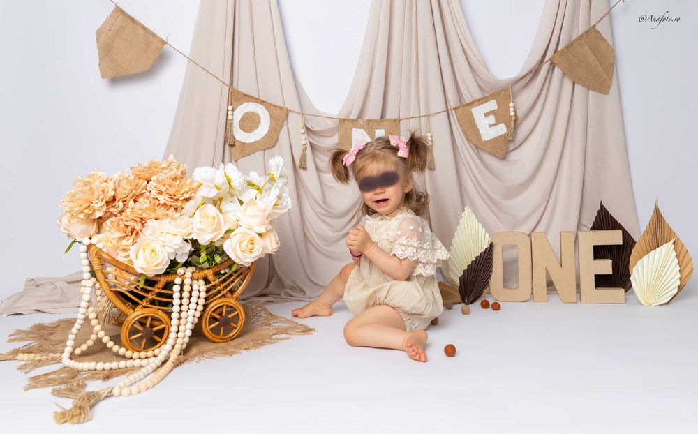 Sedinte foto aniversare Smash the cake, 1-10 anisori in studio/acasa.