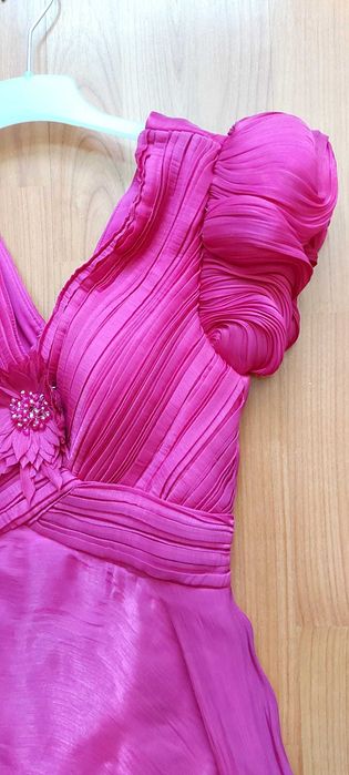 Rochie de ocazie din voal matasos