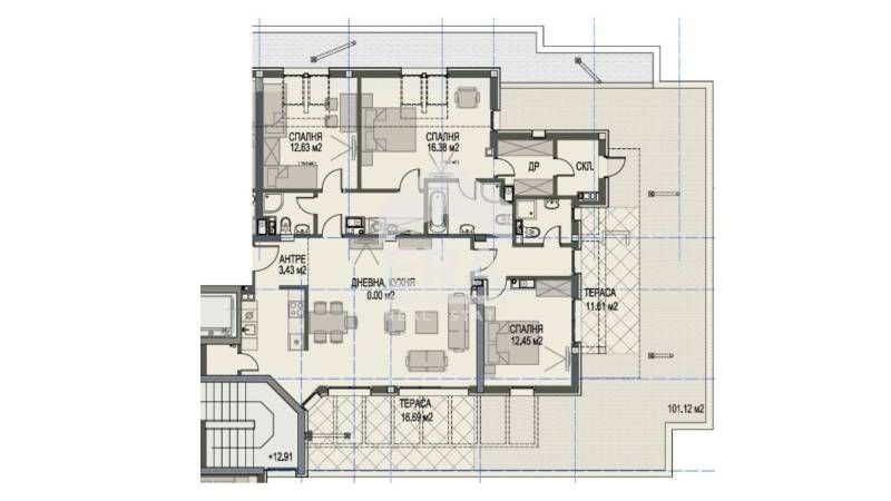 Продава се Четиристаен апартамент в София, Кръстова вада - 197 кв.м за 2213 €/кв.м - Снимка #6