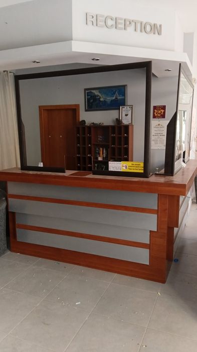 Рецепция ъглова, масивна 210/210