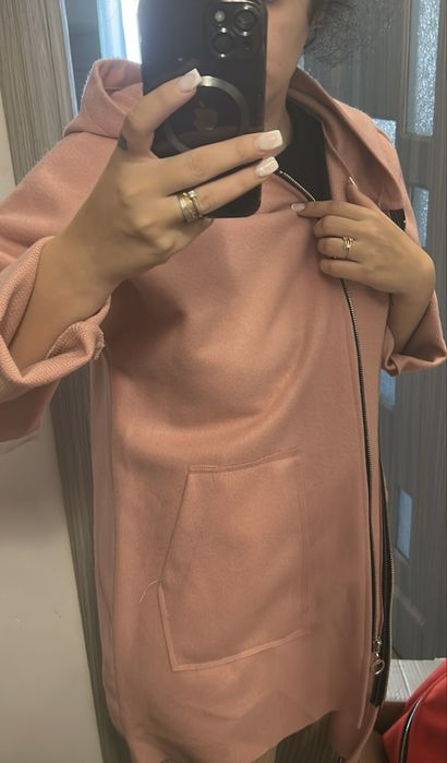 Cardigan roz !Material gros !