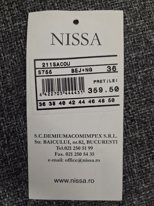 Sacou office nou - NISSA