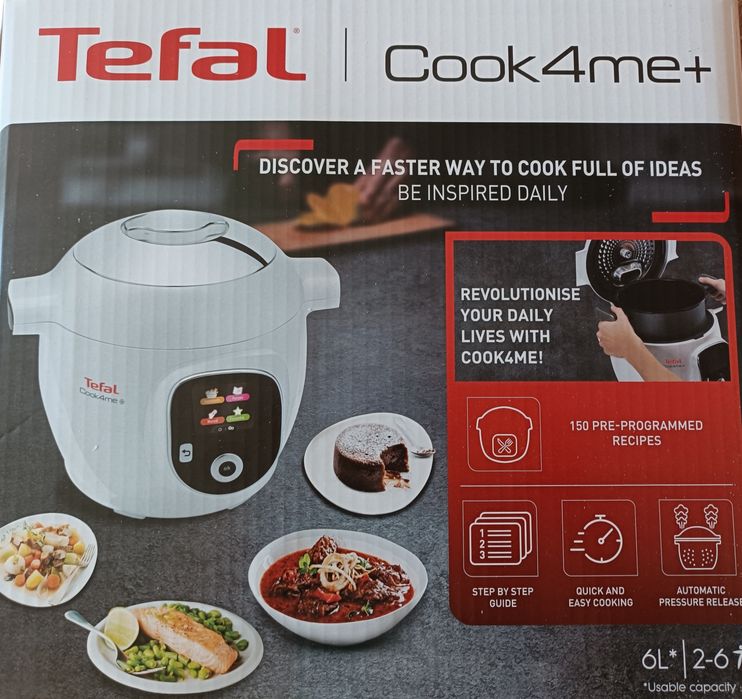 Multicooker inteligent cu gatire sub presiune Tefal Cook4me