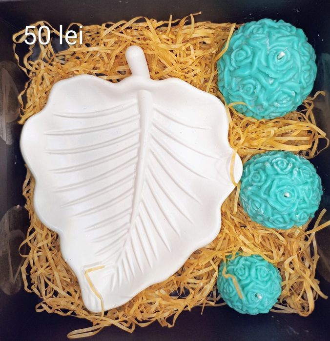 Set lumânări parfumate și suport Valentine's day