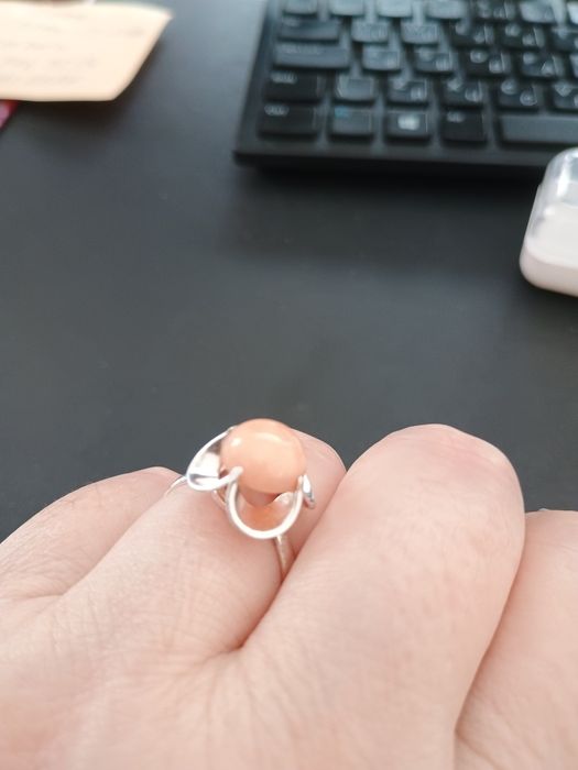 Серебряный гарнитур с кораллами