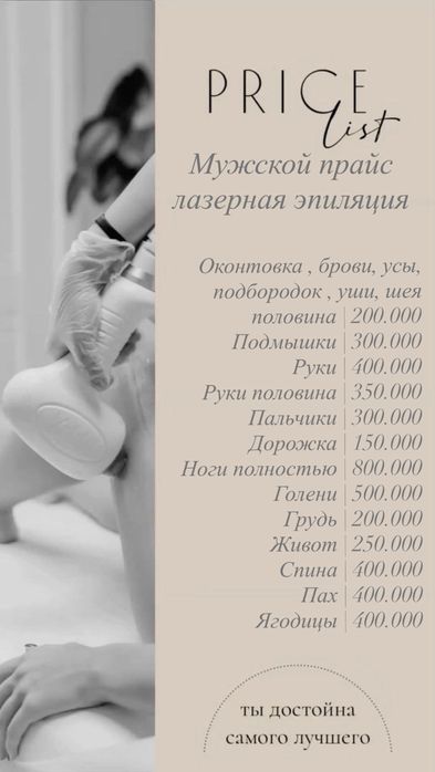 Шугаринг и лазерная эпиляция только для мужчин