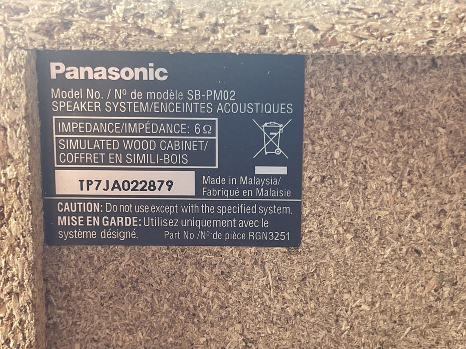 Set 2 Boxe Panasonic  SB-PM02