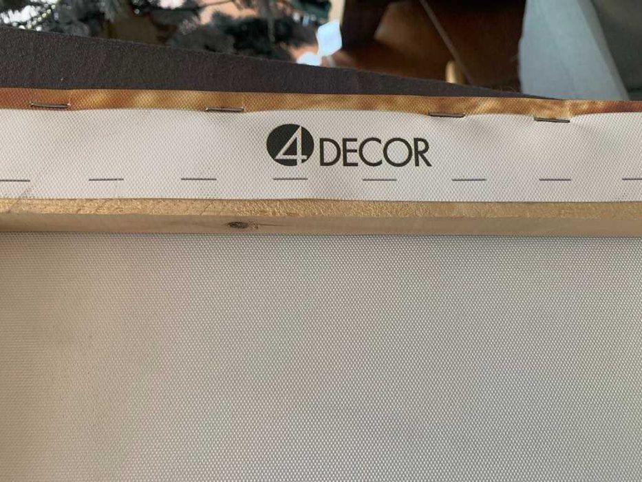 Голяма картина-литография с дървена рамка 45/35 см