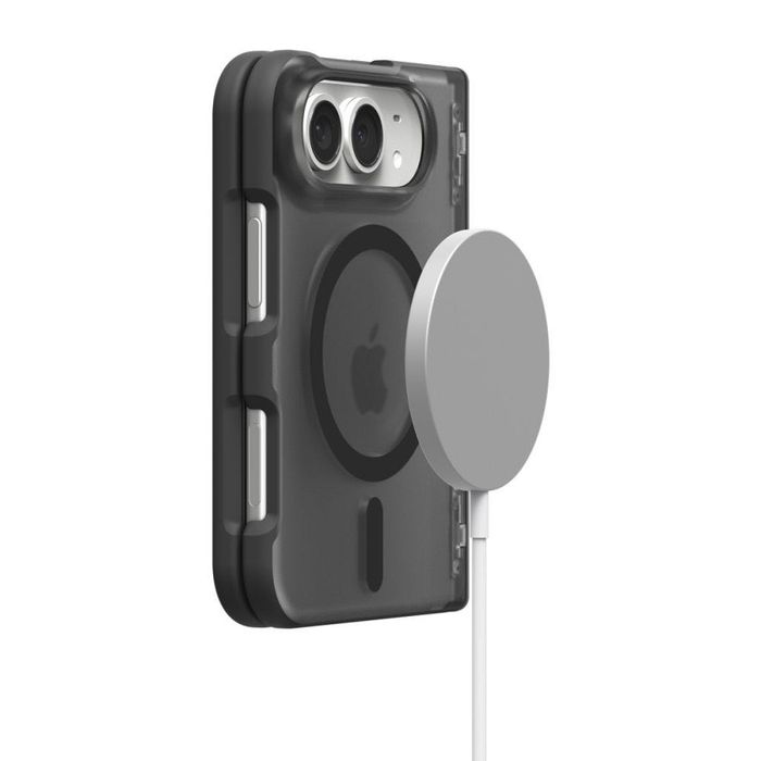 Прозрачен Магнитен Калъф със Защита на Пантата и MagSafe Spigen Ultra Hybrid Pro за iPhone Duo – Frost Black