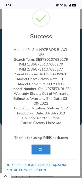 Samsung note 10 plus piese dezmembrari