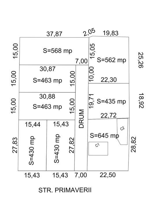 Teren intravilan - Potarnichesti (Satul Nou), jud. Buzau