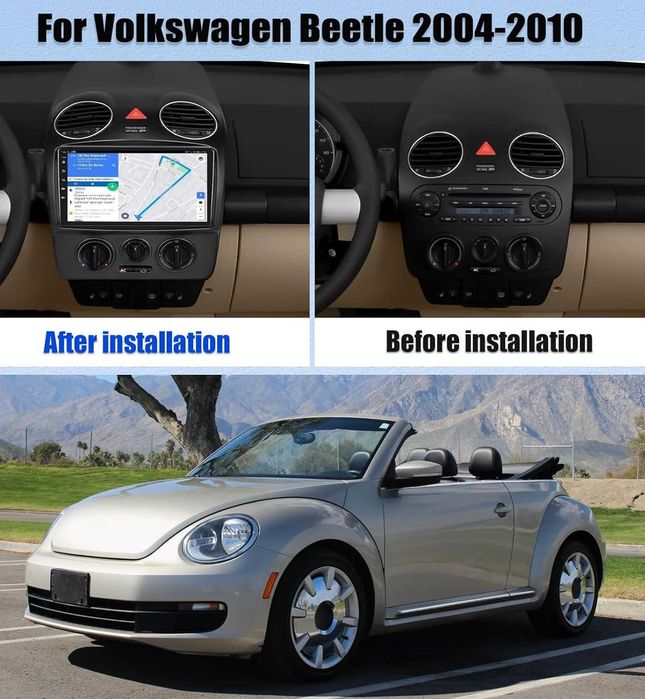 Мултимедия за Volkswagen Beetle Навигация Android Двоен дин плеър 2DIN