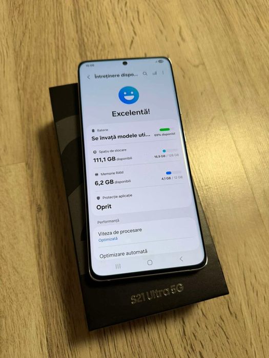 Vand Sau Schimb Galaxy S21 Ultra 5G Phantom Silver 128Gb Dual Sim