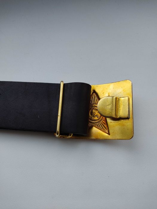 Ремень солдатский кожаный