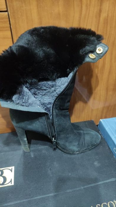Продам сапоги замш