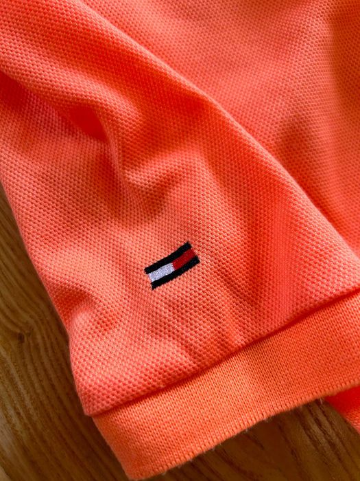 Tommy Hilfiger Polo Original Bumbac Coral/Neon – Mărimea XXXL