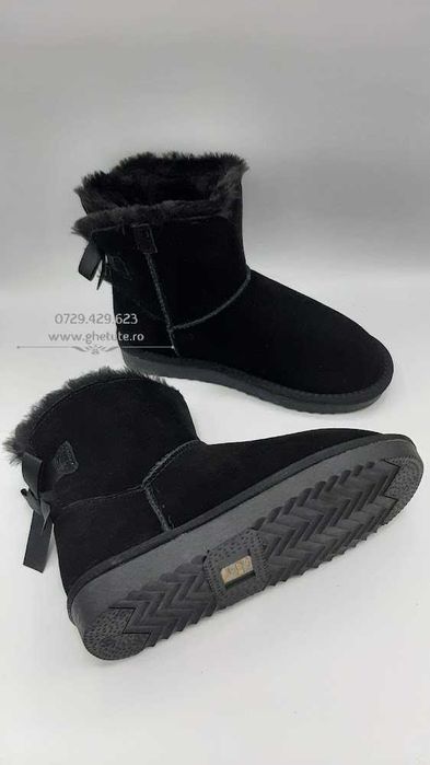 Ghete / cizme mini UGG - piele NATURALA, bailey bow,35 la 40