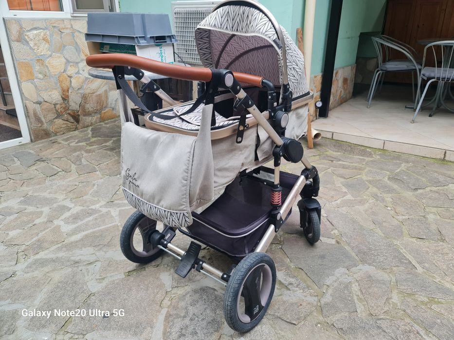 МОНИ Комбинирана количка 3 в 1 GALA Premium BARLEY