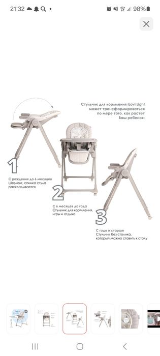 Стульчик для кормления