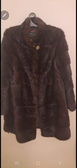 Норка шуба капучино