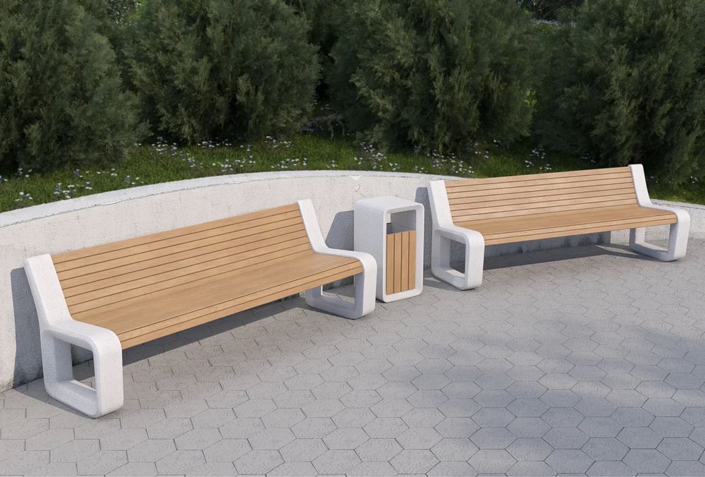 Урны из мрамора скамья