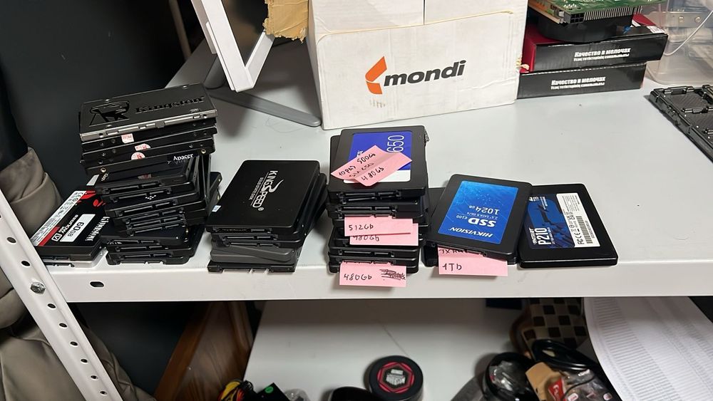 SSD 60Gb-2000Gb разные твердотельные накопители
