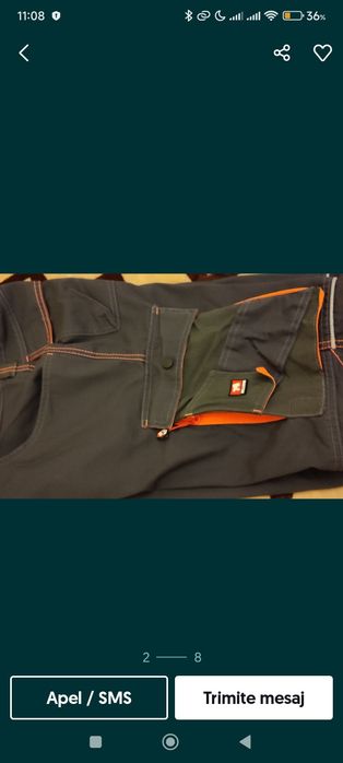 Pantalon scurt  de lucru Nr 46 , nou , Bull Star  SriLanka