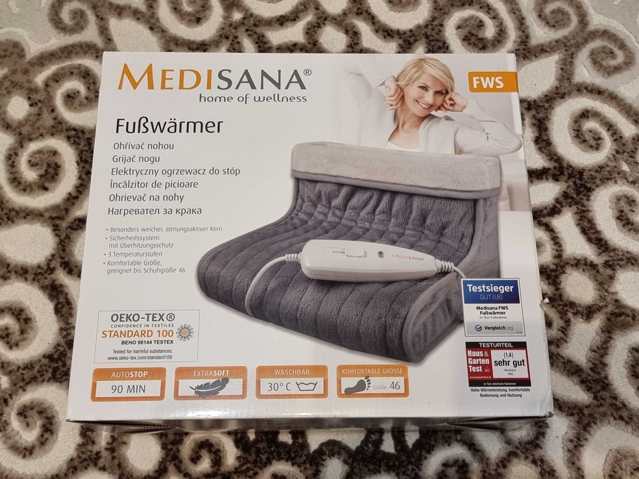 Incalzitor de picioare Medisana, perna electrica picioare