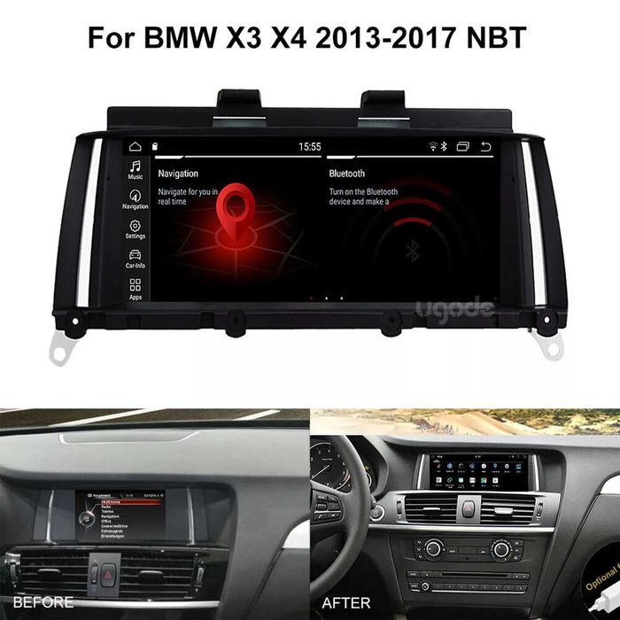Мултимедия за BMW X3 X4 NBT F25 F26 Android навигация екран дисплей