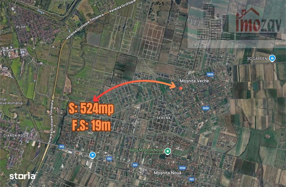 Teren de vânzare în Moșnița Veche – lângă "La Madău"!