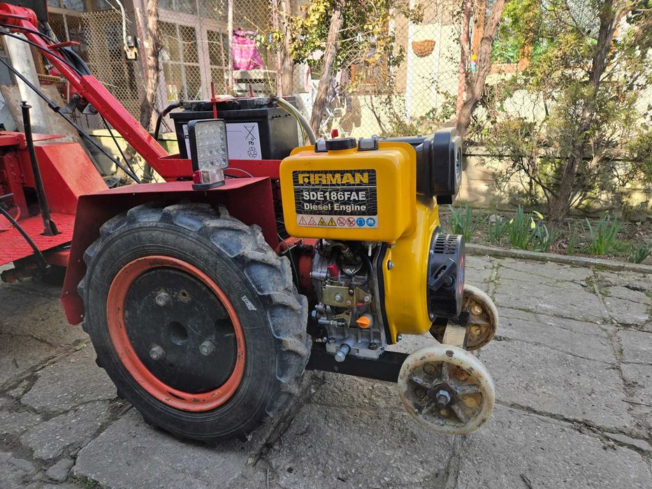 Мотоблок с адаптер