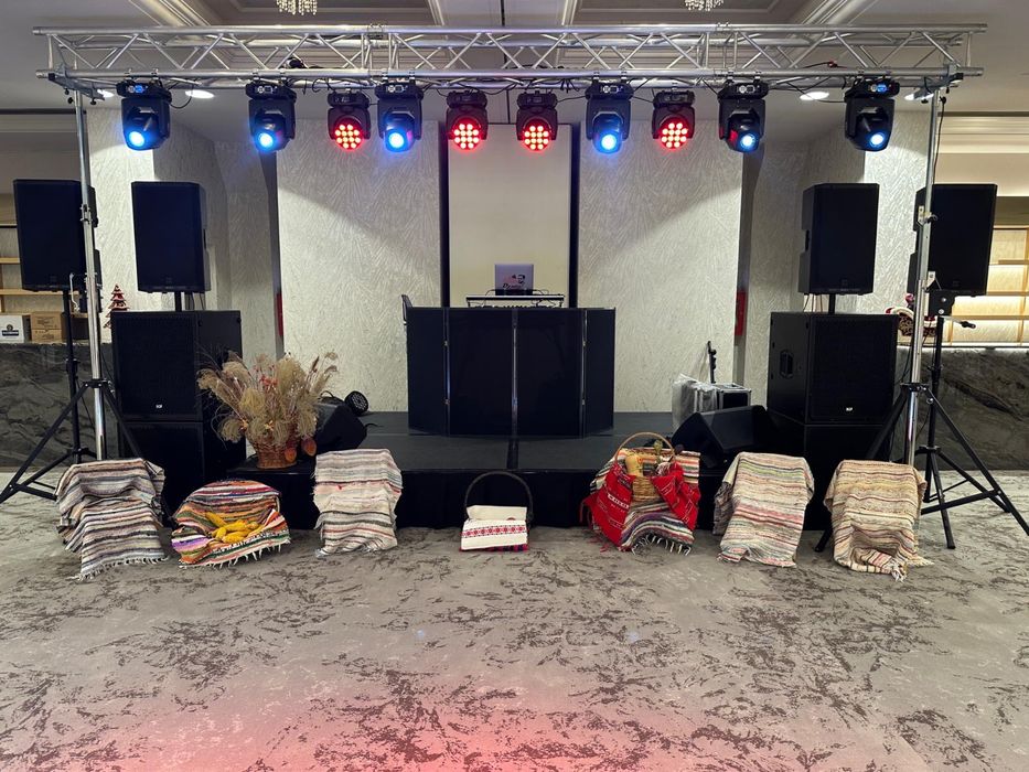 Pupitru dj RGB…+stalpi cover dj masca dj