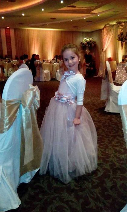 Официална детска рокля с тюл