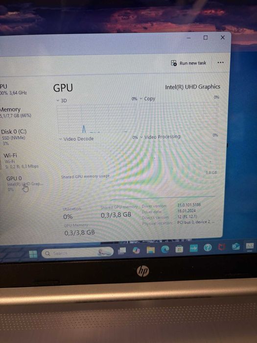 Hope Amanet P10/Laptop HP 15-DW3043NQ /Intel i3-1115G4