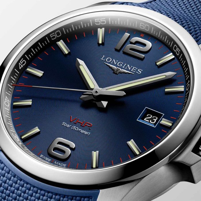 Швейцарские часы фирмы Longines Conquest V.H.P.