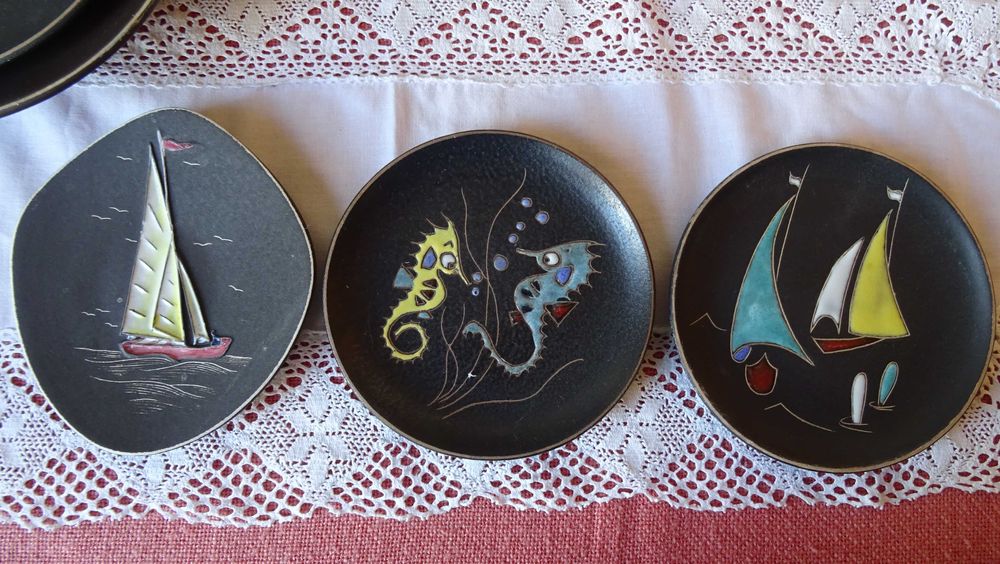 Чинии за стена художествена керамика Ruscha handarbeid 1951-1970г