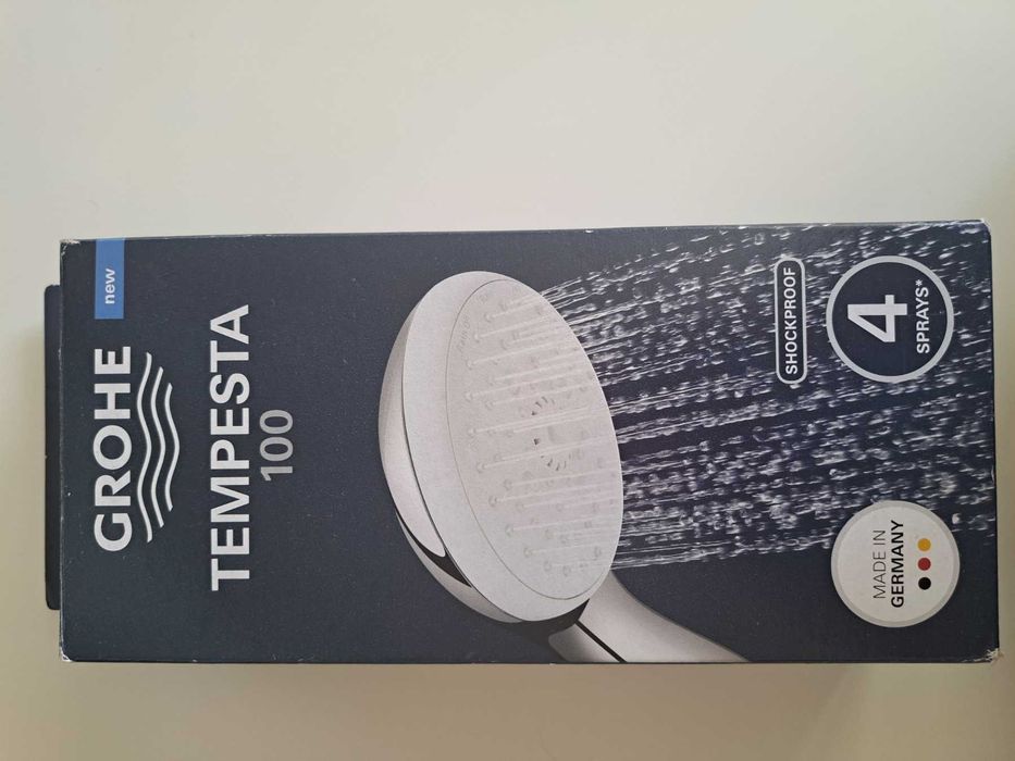 Ръчен Душ Слушалка Баня Grohe Водоспестяваща Голяма Хубава НОВА