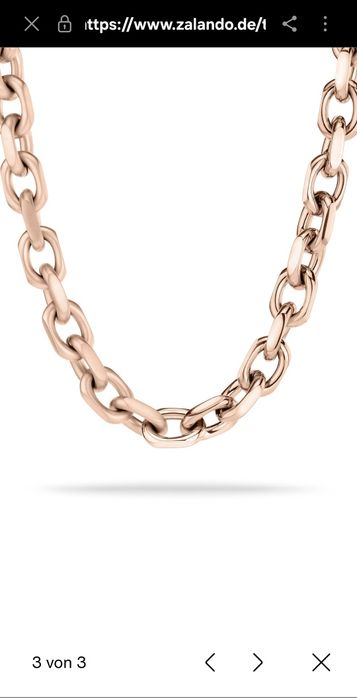 Tamaris дебел ланец от мед.стомана