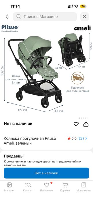 Детская коляска Ameli pituso