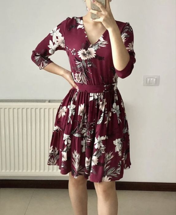 Rochie de zi cu flori