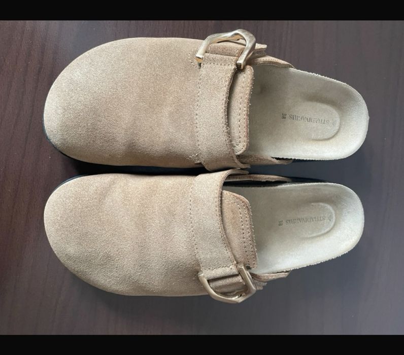 Papuci piele Stradivarius