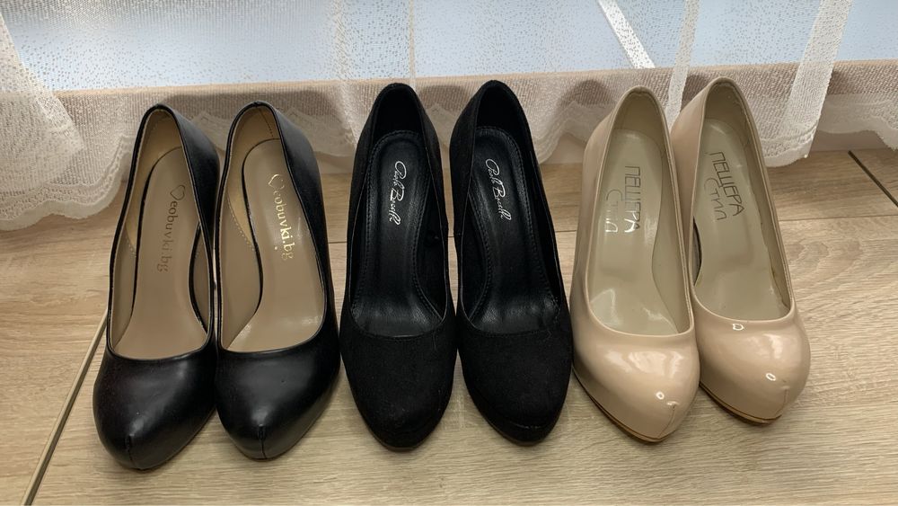 35 номер токчета затворени обувки на ток