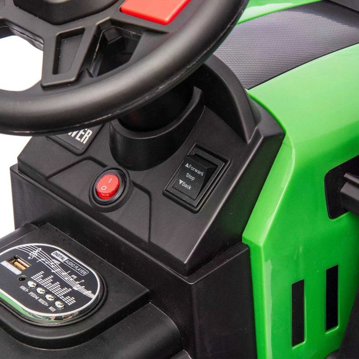 Tractoras electric pentru copii Kinderauto BJEJ1588E 2x35W, 12V Green