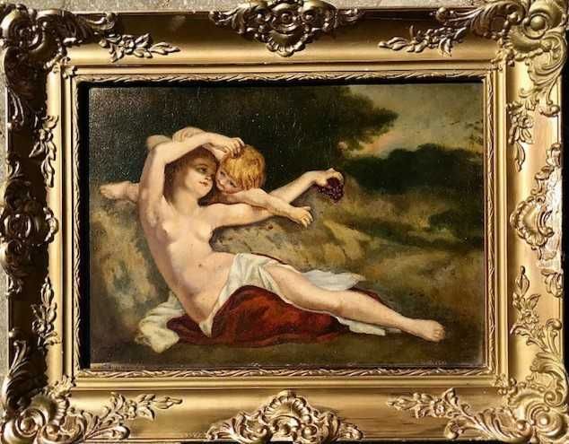 Tablou FOARTE, foarte VECHI, ulei/lemn, nesemnat