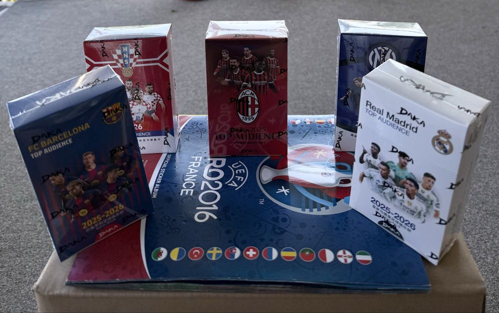 Vand cutii sigilate Daka Top Audience FC Barcelona, Real Madrid, AC Milan, Inter Milano, Croatia