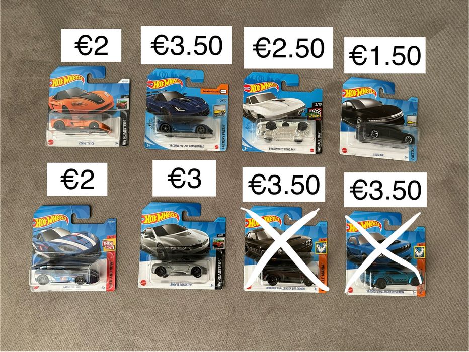 Hot Wheels - mainline BMW, Mercedes, Bentley, Lexus и др.