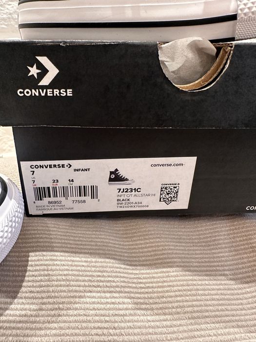 Чисто нови/ неизползвани , Детски кецове converse